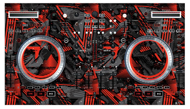 Numark NS 6 Skin Ridge Red